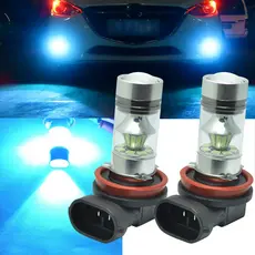 2 PCS H11 H8 H9 20SMD LED 8000K Projetor Azul Gelo Lâmpada De Neblina DRL