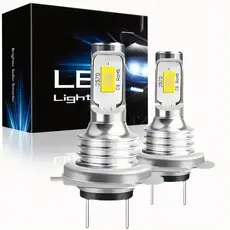 Kit De Lâmpadas Super Brilhantes Para Farol LED H7 , 2 Peças , Branco , 33000LM , Feixe Alto/Baixo , 6500K