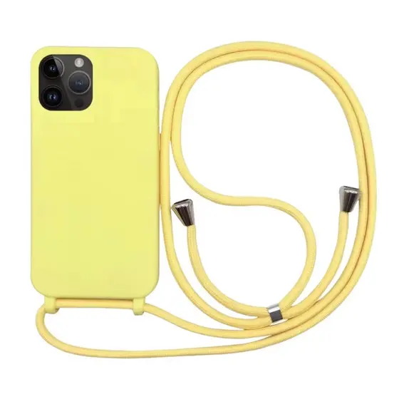 Capa com Alça para iPhone - Amarelo (OFERTA)