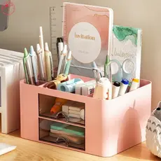 Organizador Mesa Porta Treco Caneta Gaveta Maquiagem Escritório Multiuso