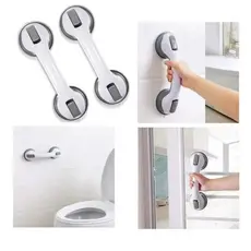 Puxador Com Ventosa Dupla de Porta de Armário Barra de Apoio Blindex Banheiro Sem Perfuração/Entrega Rápida