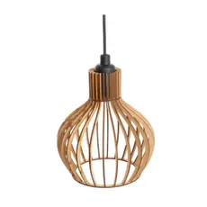 Pendente Luminária Lustre Decorativo Sala Quarto Varanda Cor Cru - 1ppc/sf