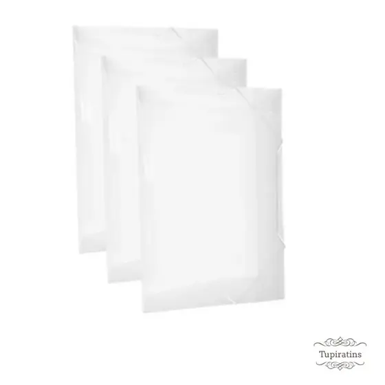 Kit 10 Pastas Aba Elástico A4 Escolar Escritório Documentos