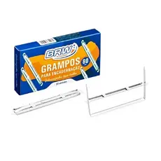 Grampo Trilho Metal 80mm Brw Caixa C/ 50