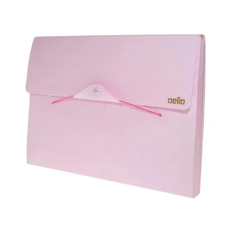 Pasta Sanfonada Plástica A4 12 Div Rosa Dello Executiva