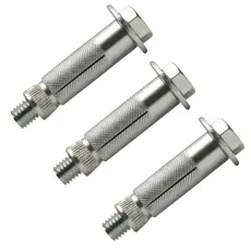 Parabolt Chumbador 1/4" x 2" Fixação Pesada – Bucha com Parafuso Aço Zincado 50 ou 100 uniadades