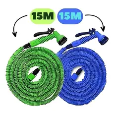 Mangueira Expansível Elástica Flexível 15m / 30m Metros Jardim Retrátil Multiuso