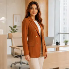 Blazer Feminino com Corte Alfaiataria Elegante Especificação
