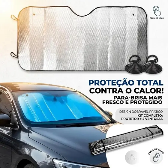 Protetor Solar para Para-brisa de Carro Bloqueio UV | Guarda-sol Universal Dobrável