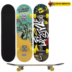 Skate Infantil Acessorios De Segurança Radical Estampado