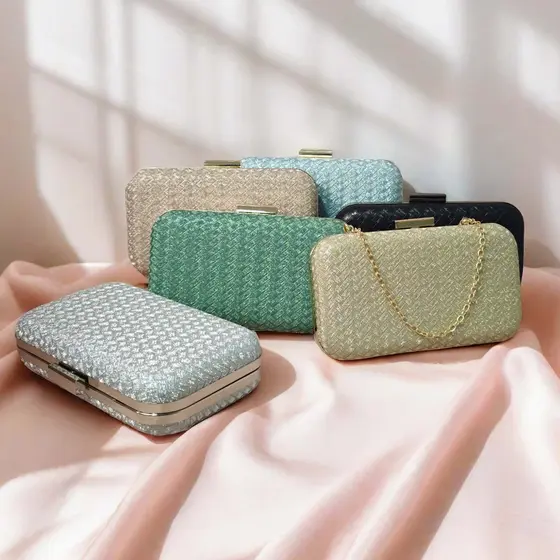 bolsa de mão clutch casamento banquete a tiracolo bolsa com brilho de festa Carteira Feminina jantar 168-149