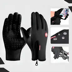 Luva Impermeável Térmica Touch Celular Para Moto Bike Esportes Trilha Frio Antiderrapante Unissex