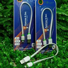 Cabo De Dados IPhone Carregamento Rápido Lightning USB 3.4A 30cm Inova Original