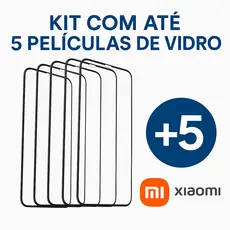 KIT Película De Vidro 3D Temperado Tela Xiaomi Redmi Poco Para Celular Com Kit Limpeza