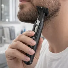 Aparador  2 Em 1 De Pelos Barba Nariz Bigode Recarregável Inova U771