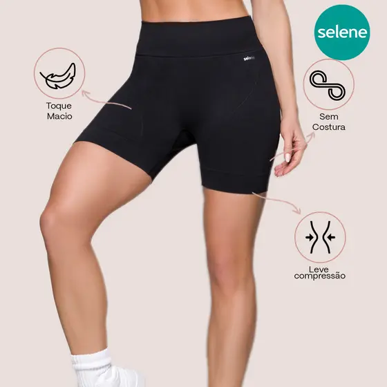 Shorts Feminino Fitness De Academia Selene Original