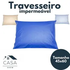 Travesseiro Impermeável Com Hospitalar 45x60cm