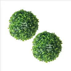 Kit 2 Unidades Buchinhos 13CM Grama Artificial Decoração Verde Enfente