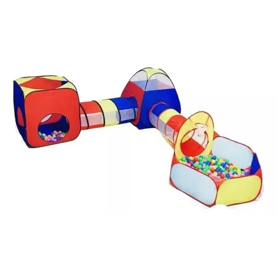 Toca Barraca Infantil 5 Em 1. 4 Em 1 e 3 Em 1 Com Tunel + Cesta + Piscina