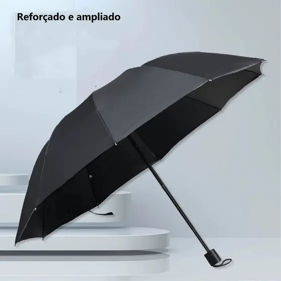Guarda Chuva Grande Reforçado Contra Vento Cabe Na Bolsa