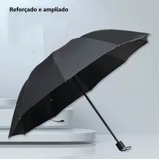 Guarda Chuva Grande Reforçado Contra Vento Cabe Na Bolsa
