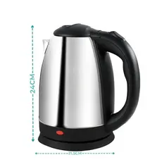 Chaleira Elétrica Inox 1.8L – Ferve Água Rápido com Tampa e Luz LED | 127V / 220V | Design Moderno