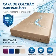 Capa de Colchão Solteiro Hospitalar 100% Impermeável Fácil de Lavar Antialérgico e Antiácaro