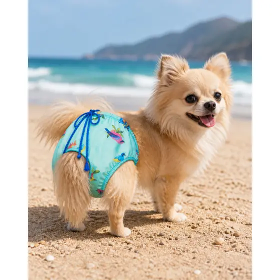 Sunga ,Moda praia para Cachorros de Pequeno Porte - Estilo e Conforto na Praia!