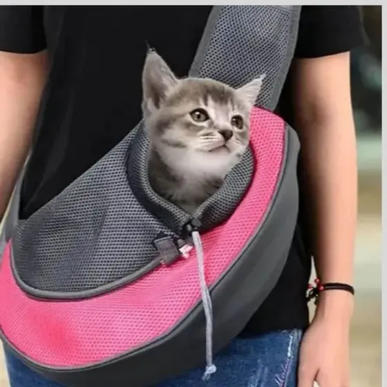 Bolsa Transporte Cachorro Gato Mala De Ombro Passeio Canguru Pet Transversal Multiuso