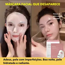 2/4/6/8pcs Máscara Hidratante Tipo Divisão De Colágeno Clarificante Translúcido E Definida Profundamente