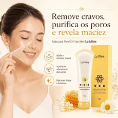 Máscara Facial Honey Peel Off , Limpeza Suave E Hidratação Para Pele Oleosa 60g
