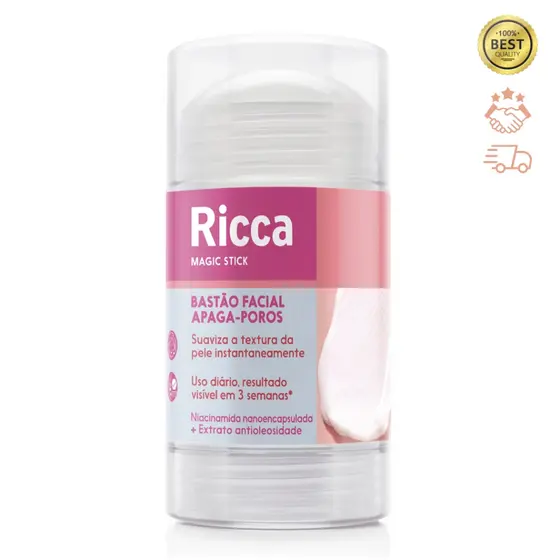 Bastao Facial Apaga Poros Ricca - Ação Imediata