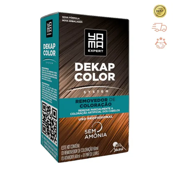 Kit Dekapcolor System Yamá 120mL - Removedor de Coloração
