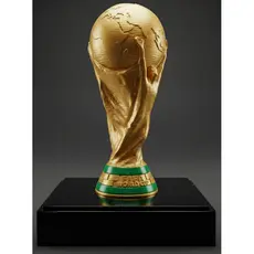 Troféu Decorativo Dourado Estilo Taça do Mundo | Enfeite Geek | Decoração Esportiva