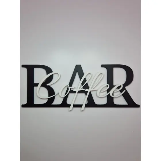 Placa Decorativa BAR Coffee Ideal para Cozinha, Cantinho do Café – Personalizável
