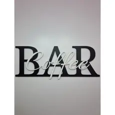 Placa Decorativa BAR Coffee Ideal para Cozinha, Cantinho do Café – Personalizável