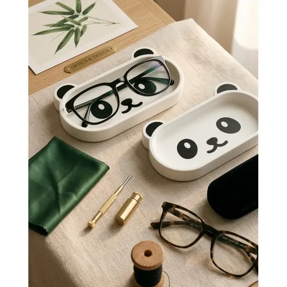 Bandeja / Porta Óculos Panda – Proteção e Estilo para seus Óculos!