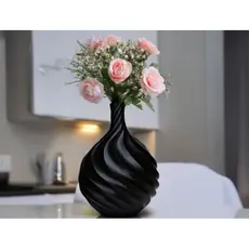 Vaso Decorativo Moderno Espiral – 18 cm de Altura