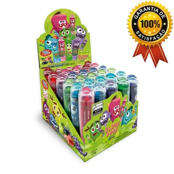 Bala gel Slime doce 30UN × 7g - doce mix candy