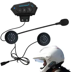 Fone De Ouvido Capacete Motocicleta Sem Fio Bluetooth 5.0 Estéreo Alto-Falante À ProvaD'Água