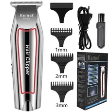 Maquina de Barbear Cortar Cabelo Barba Profissional Kemei Km-032