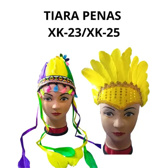 tiaras de penas carnaval xk-22/xk-23