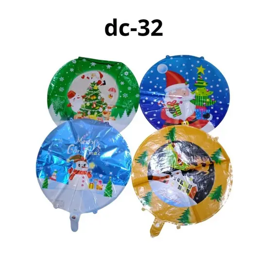 10 unidades de balão foil natal boneco de neve decoração dc-32