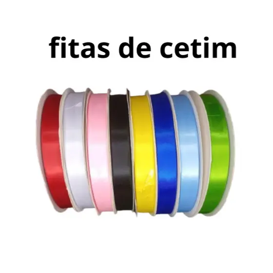 fitas de cetim com 90 e 20 metros/artesanatos e personalizados