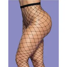 Meia Calça Arrastão Trama Grande Sensual Alta Elasticidade
