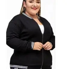 Jaqueta Bomber Plus Size Casaco Blusa Feminina Com Ziper Inverno Super Oferta