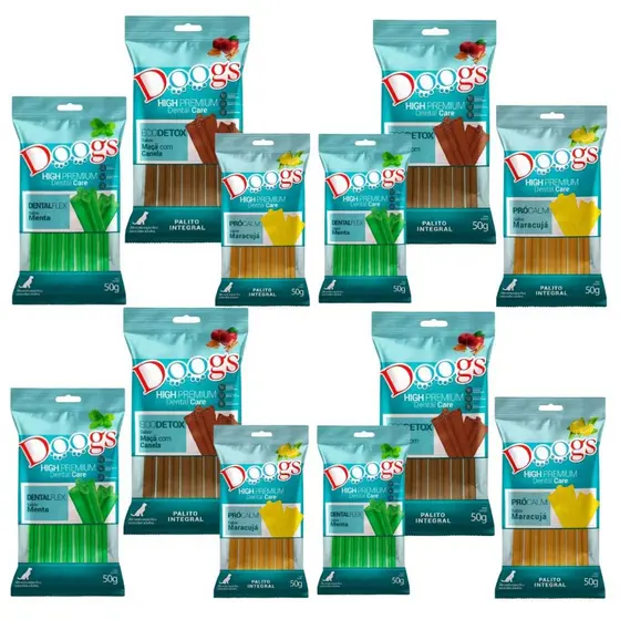 Petisco Pet Palito Flexivel Dental Snacks Cachorro 50g (Auxilio Cuidado na Higiene bucal do seu cão)