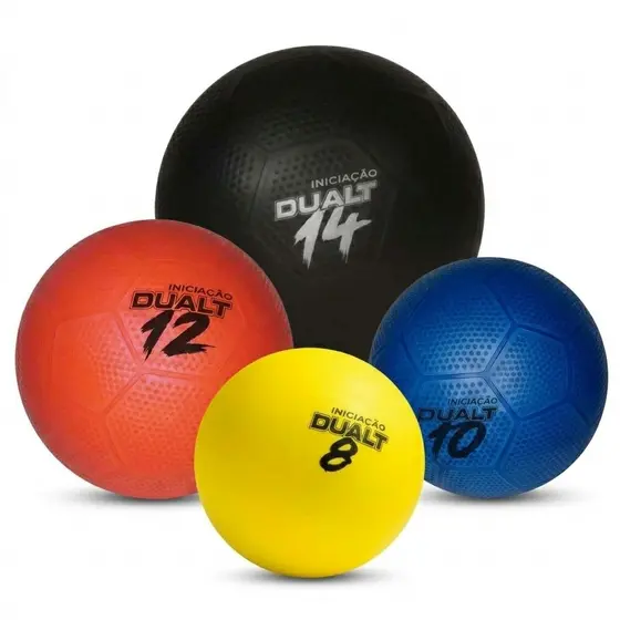 Bola de Iniciação Dualt Macia e Resistente - Bola Queimada Recreativa Escolinhas Esportes