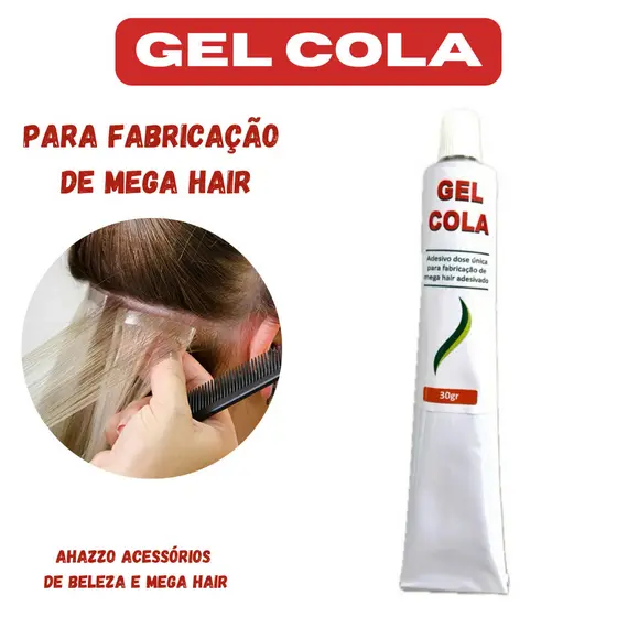 Gel Cola Profissional para Fabricação de Mega Hair 30g