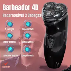 Barbeador Elétrico Homens Prova d'água Recarregável 220V De Três Cabeças, presente dia dos namorados para homem